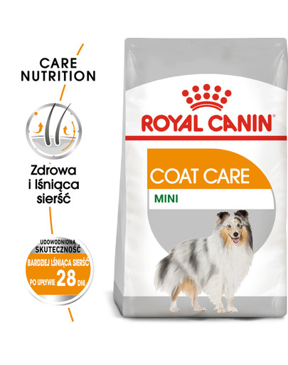 Mini Coat Care karma sucha dla psów dorosłych, ras małych o matowej sierści 3 kg