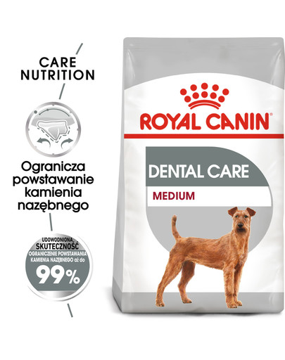 Medium Dental Care karma sucha dla psów dorosłych, ras średnich, redukująca powstawanie kamienia nazębnego 1 kg