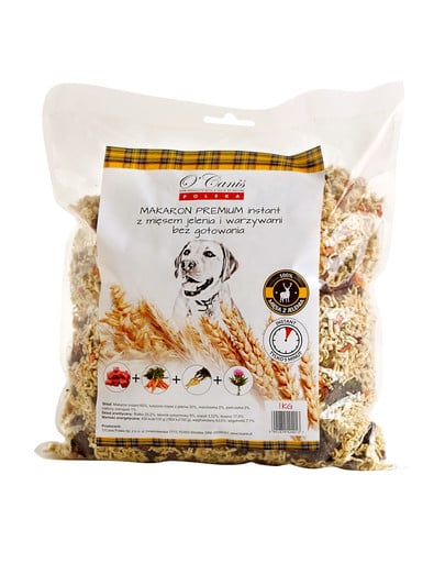 Makaron Instant z miesem jelenia 1 kg
