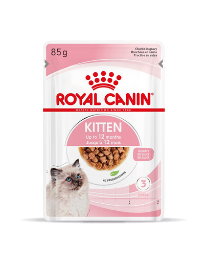 ROYAL CANIN Kitten Instinctive w sosie karma mokra w sosie dla kociąt do 12 miesiąca życia