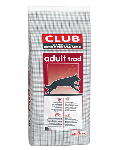 Club Adult Trad karma sucha dla psów dorosłych o normalnej aktywności 15 kg