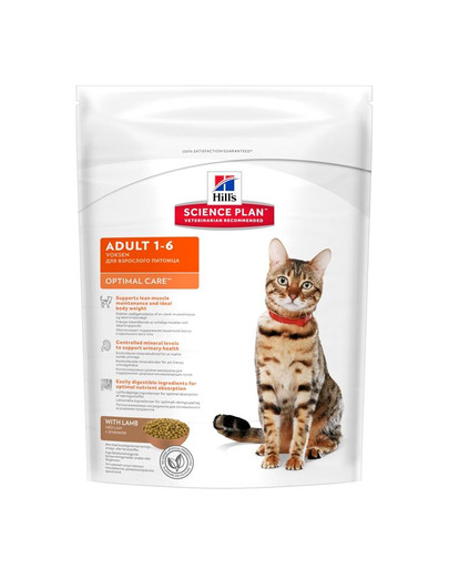 Science Plan Feline Adult Optimal Care Lamb 400 g