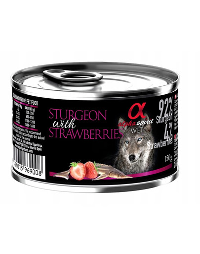Sturgeon with strawberries Jesiotr z truskawkami 150 g