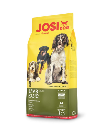JosiDog Basic adult lamb 18 kg