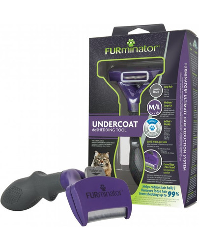 Undercoat deShedding dla kotów długowłosych - Large