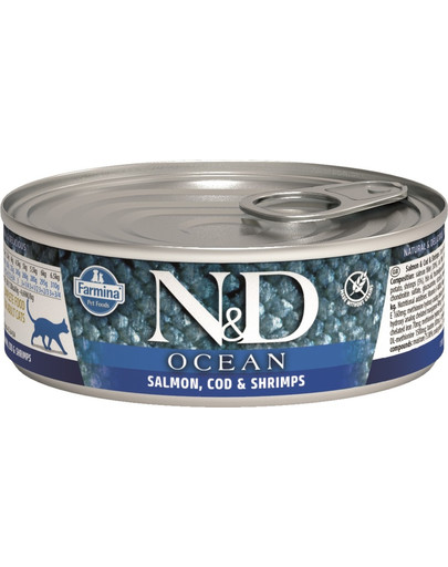 N&D Ocean Cat Adult Salmon, Cod, Shrimp 80 g