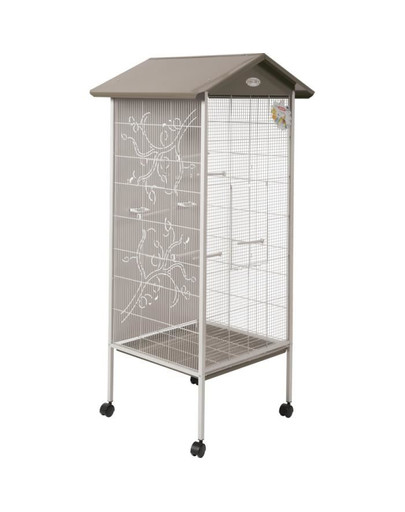 Woliera Arabesque Agathe 165x74.5x78 cm Jasnobrązowa