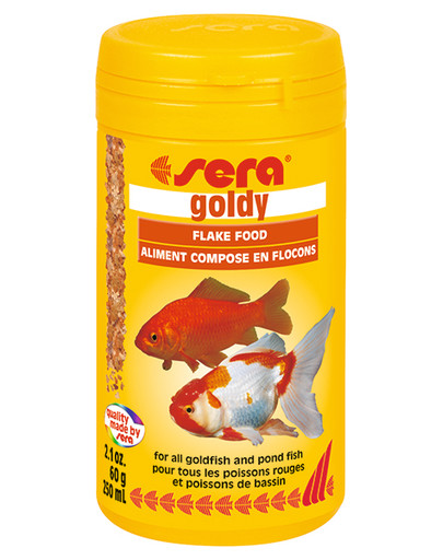 Goldy 250 ml, płatki -pokarm dla złotych rybek