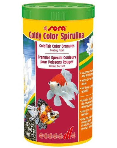 Goldy Color Spirulina 1.000 ml, granulat - pokarm dla złotych rybek