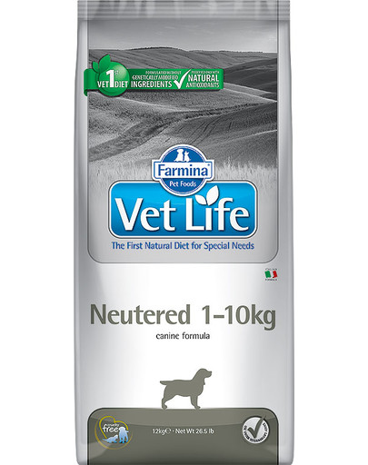Vet Life Dog Neutered 1-10 kg 2 kg