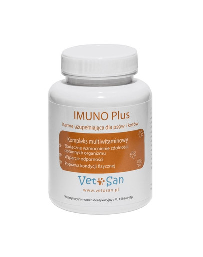 IMUNO Plus Kompleks witaminowy dla psa i kota 60 tabletek