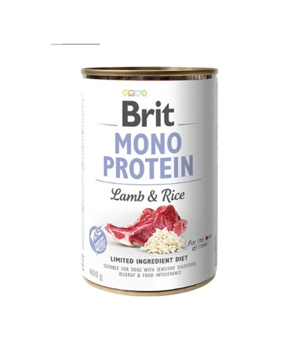 Mono protein lamb & rice 400 g