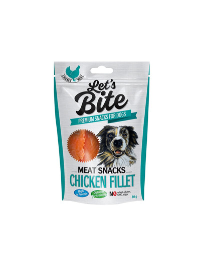 Let's Bite meat snacks chicken fillet 80 g