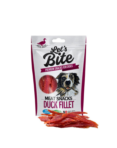 Let's Bite meat snacks duck fillet 80 g