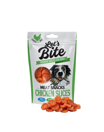Let's Bite meat snacks chicken slices 80 g
