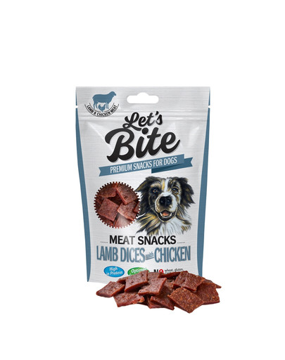 Let's Bite meat snacks lamb dices & chicken 80 g