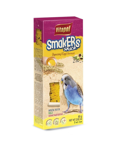 Smakers dla papużki - jajeczny 2 szt. 90 g