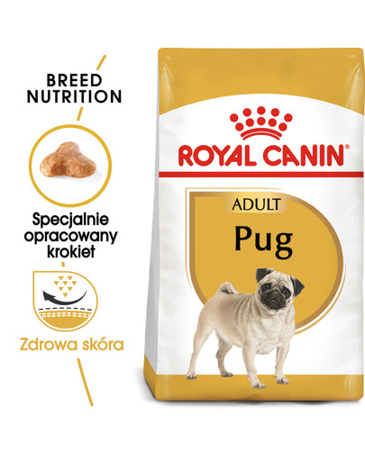 Pug adult karma sucha dla psów dorosłych rasy mops 3 kg
