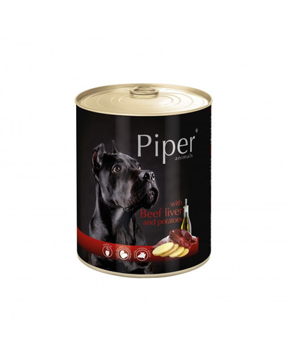 PIPER z wątrobą wołową i ziemniakami 800 g mokra karma dla dorosłych psów