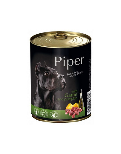 PIPER z dziczyzną i z dynią 800 g mokra karma dla dorosłych psów