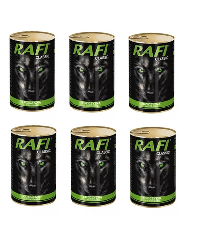 RAFI Classic z dziczyzną 1240 g x 6 sztuk