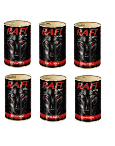 RAFI Classic z wołowiną 1240 g x 6 sztuk