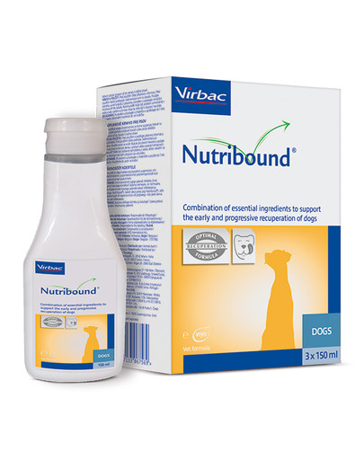 Nutribound Roztwór doustny dla psów w czasie rekonwalescencji 3 x 150 ml