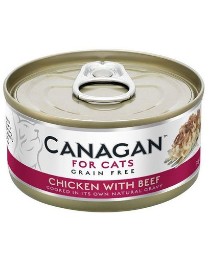 Cat Chicken with Beef 75 g mokra karma dla kotów kurczak i wołowina