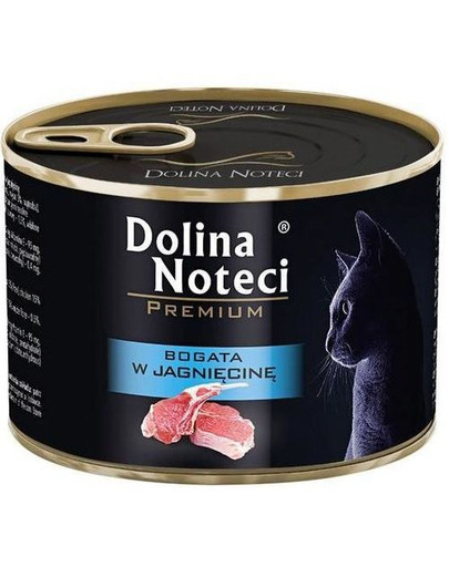 Premium Bogata w jagnięcinę dla kotów dorosłych 185 g