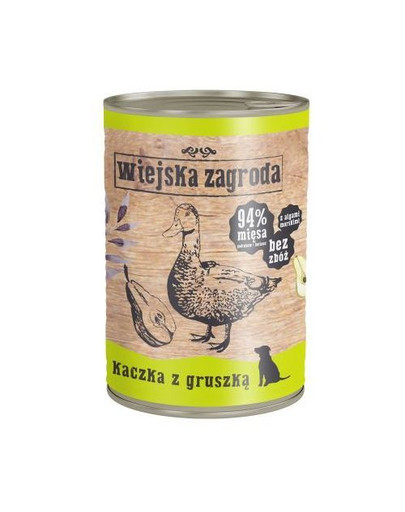 Kaczka z gruszką 400 g bezzbożowa karma dla psa