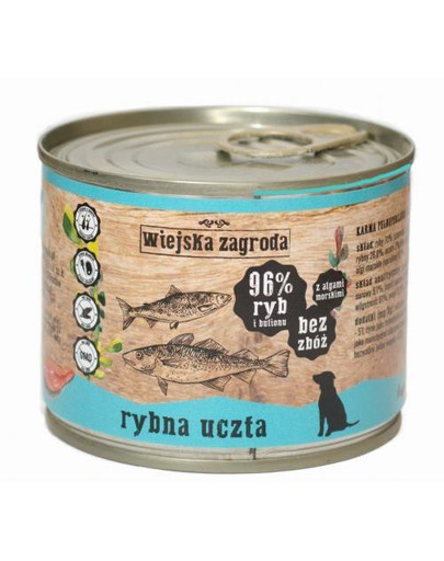Rybna uczta 200 g bezzbożowa karma dla psa