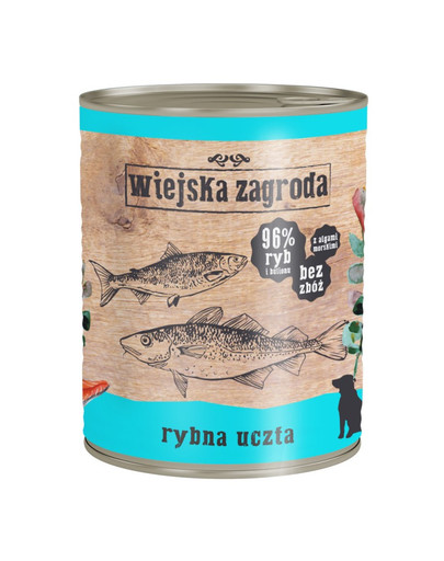 Rybna uczta 800 g bezzbożowa karma dla psa