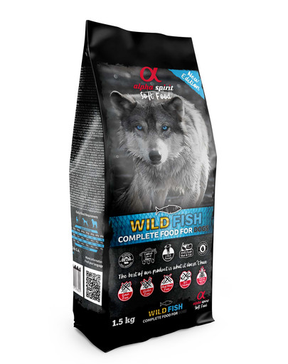 Pełnowartościowa karma sucha-miękka dla psów Wild fish 1,5 kg