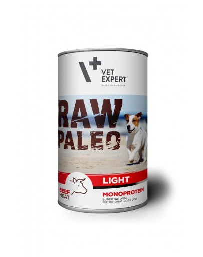 RAW PALEO Light beef 400 g mokra karma light wołowina