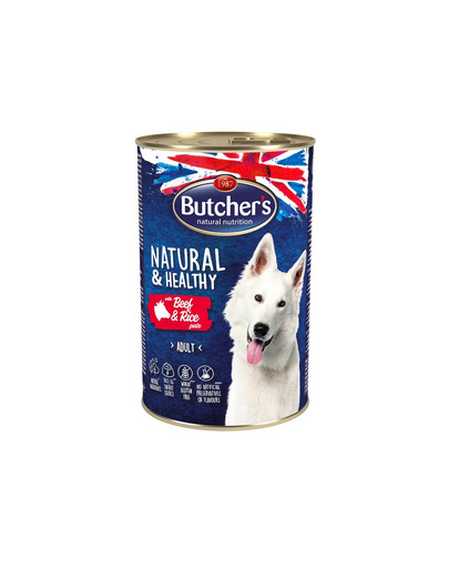 Natural&Healthy Dog z wołowiną i ryżem pasztet 1200 g