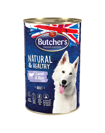 Natural&Healthy Dog z jagnięciną i ryżem pasztet 1200 g