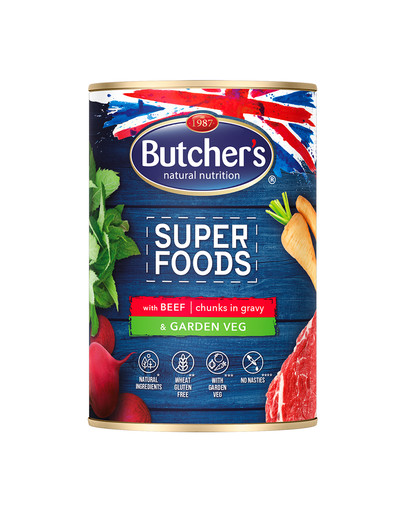 Superfoods Dog Tripe z wołowiną i warzywami 400 g