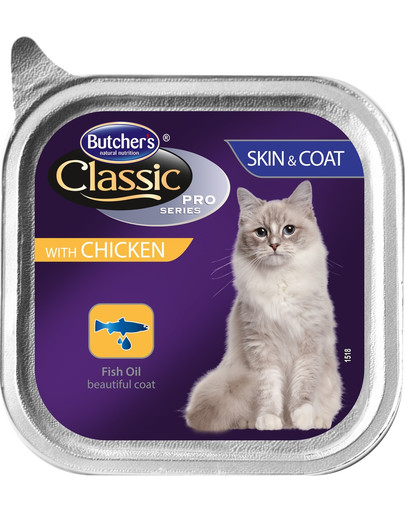 Classic Skin&Coat Cat z kurczakiem pasztet 100 g
