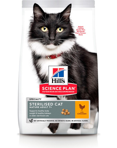 Science Plan Feline Mature Adult sterilised cat chicken 3 kg