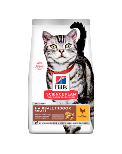 Science Plan Feline Adult Hairbal&Indoor New 3 kg