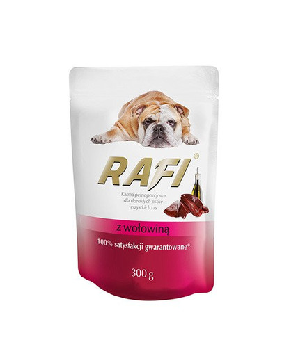Rafi z wołowiną mokra karma dla psa 300 g
