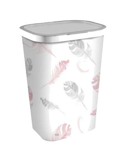 Kosz na bieliznę INFINITY 60L IML Pióra
