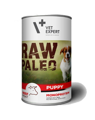 RAW PALEO Puppy beef 400 g mokra karma dla szczeniąt wołowina