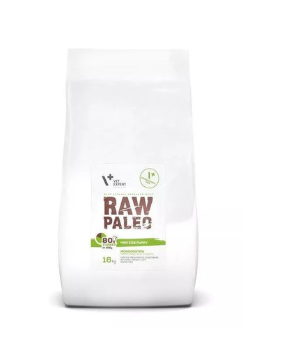 RAW PALEO Puppy Mini turkey 16 kg dla szczeniąt ras małych indyk