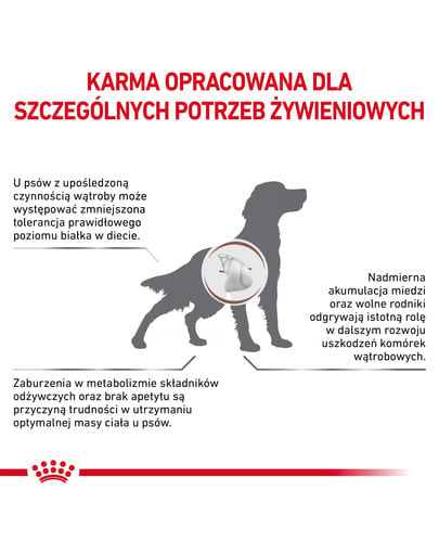 ROYAL CANIN Dog Hepatic 1.5 kg sucha karma dla dorosłych psów ze schorzeniami wątroby