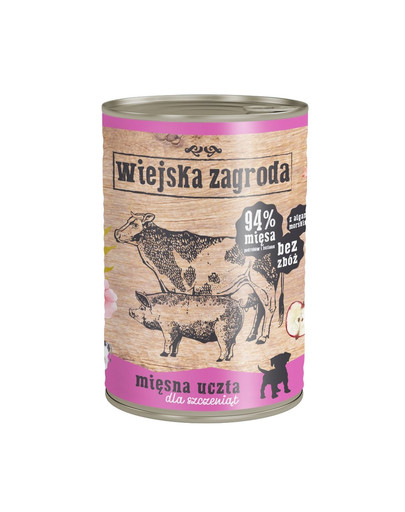 Mięsna uczta dla szczeniąt 400 g