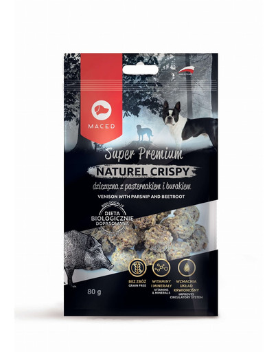 Super Premium Naturel Crispy Dziczyzna z pasternakiem 80 g