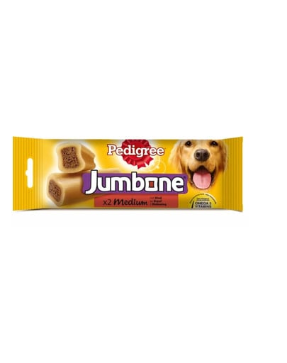 Jumbone (średnie psy) przysmak z wołowiną 180 g x 12