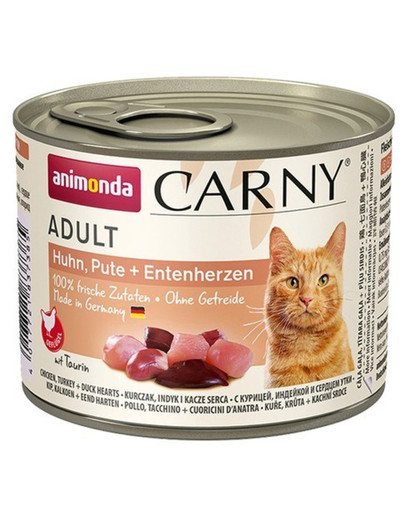 Carny Adult kurczak, indyk i kacze serca 200 g
