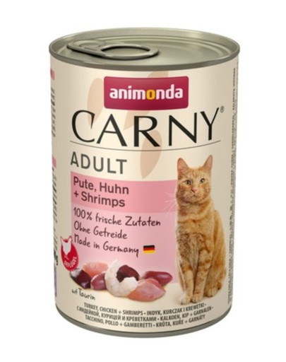 Carny Adult Indyk, Kurczak + krewetki 400g